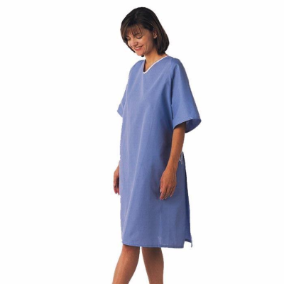 Off-the-shoulder short hospital gown (4)